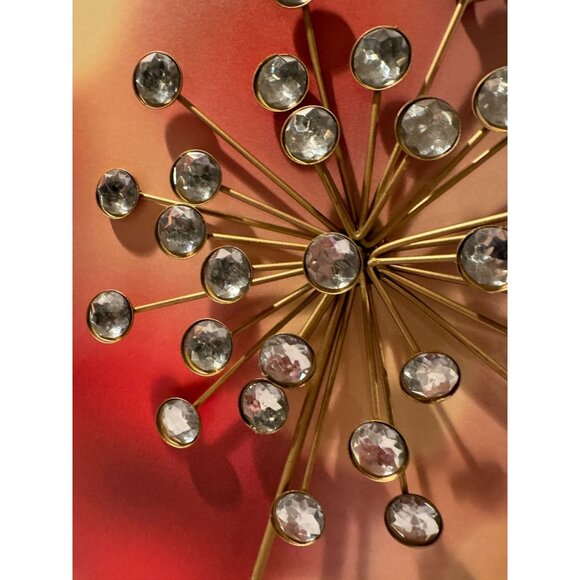 VTG-Style MCM Starburst Crystal‎ Wall Hooks – Set of 2 - Picture 6 of 6